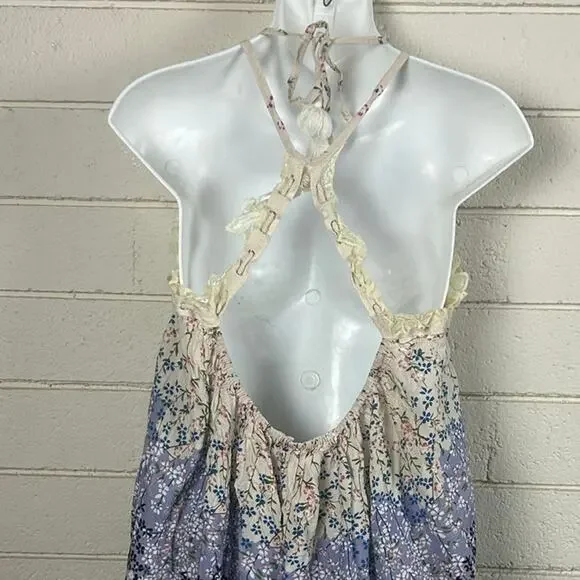 POL Floral Halter Tie Blouse size S - Picture 5 of 5